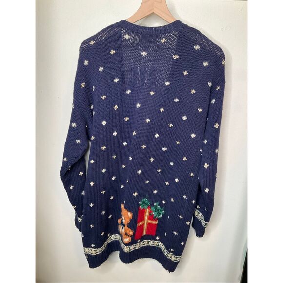 Marisa Christina 1995 Christmas Vintage Cardigan Sweater - Picture 3 of 11